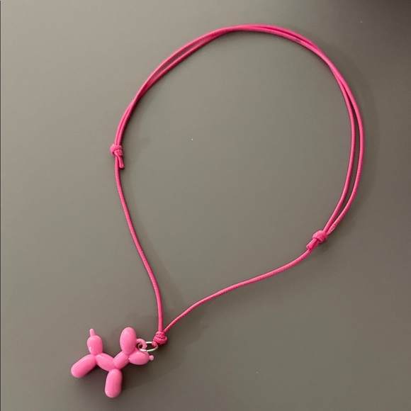 Other - Pink Balloon Dog Necklace for Kids